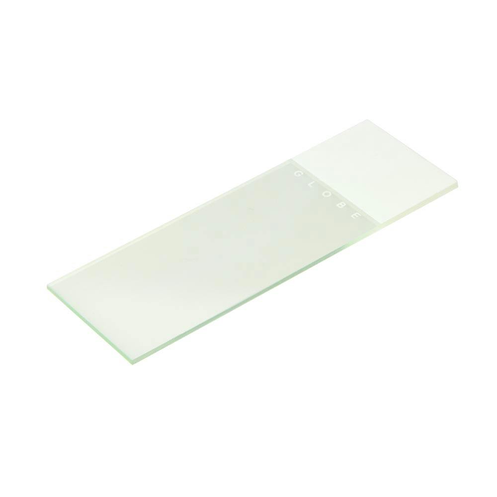 White Frosted Glass Classic Microscope Slide with Ground Edges & 90° Corners - Case of 1440