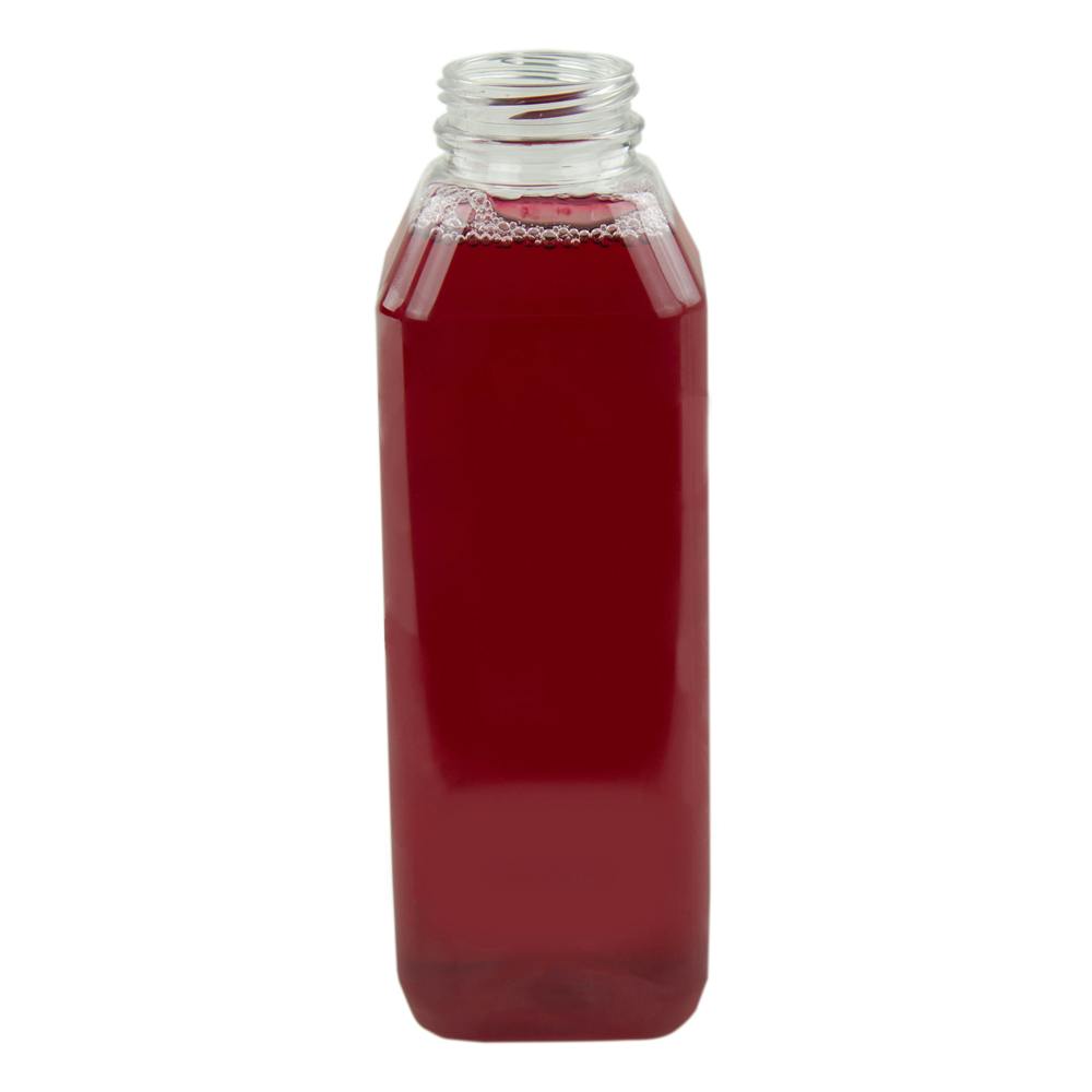 16 oz. 22 grams WH Square PET Beverage Bottle with 38mm STT Neck (Cap Sold Separately)