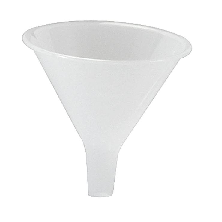 2 oz. Polypropylene Funnel - 2.70" Dia. Top x 2.68" Hgt.