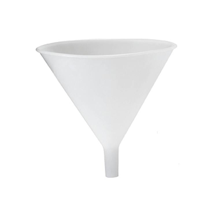 64 oz. Polyethylene Funnel - 8.12" Dia. Top x 8" Hgt.