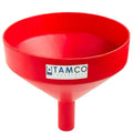 13-1/8" Top Diameter Red Tamco® Funnel with 2" OD Spout