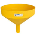 15" Top Diameter Yellow Tamco® Funnel with 2" OD Spout