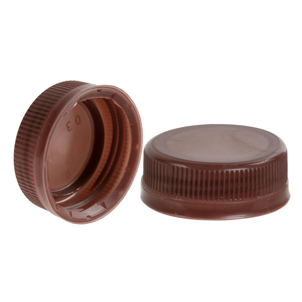 38mm DBJ Brown HDPE Tamper Evident Screw Cap