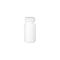 2 oz. (60cc) White HDPE Wide Mouth Packer Bottle with 33/400 White Ribbed Cap with F217 Liner