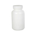 275cc/9.3 oz. White HDPE Packer Bottle with 45/400 White Ribbed Cap with F217 Liner