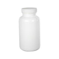 10.1 oz. (300cc) White HDPE Wide Mouth Packer Bottle with 45/400 White Ribbed Cap with F217 Liner