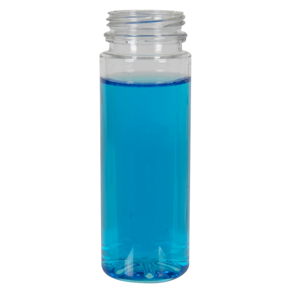 4 oz. Clear PET Energy Shot Bottle with 38mm DBJ Neck (Cap Sold Separately)