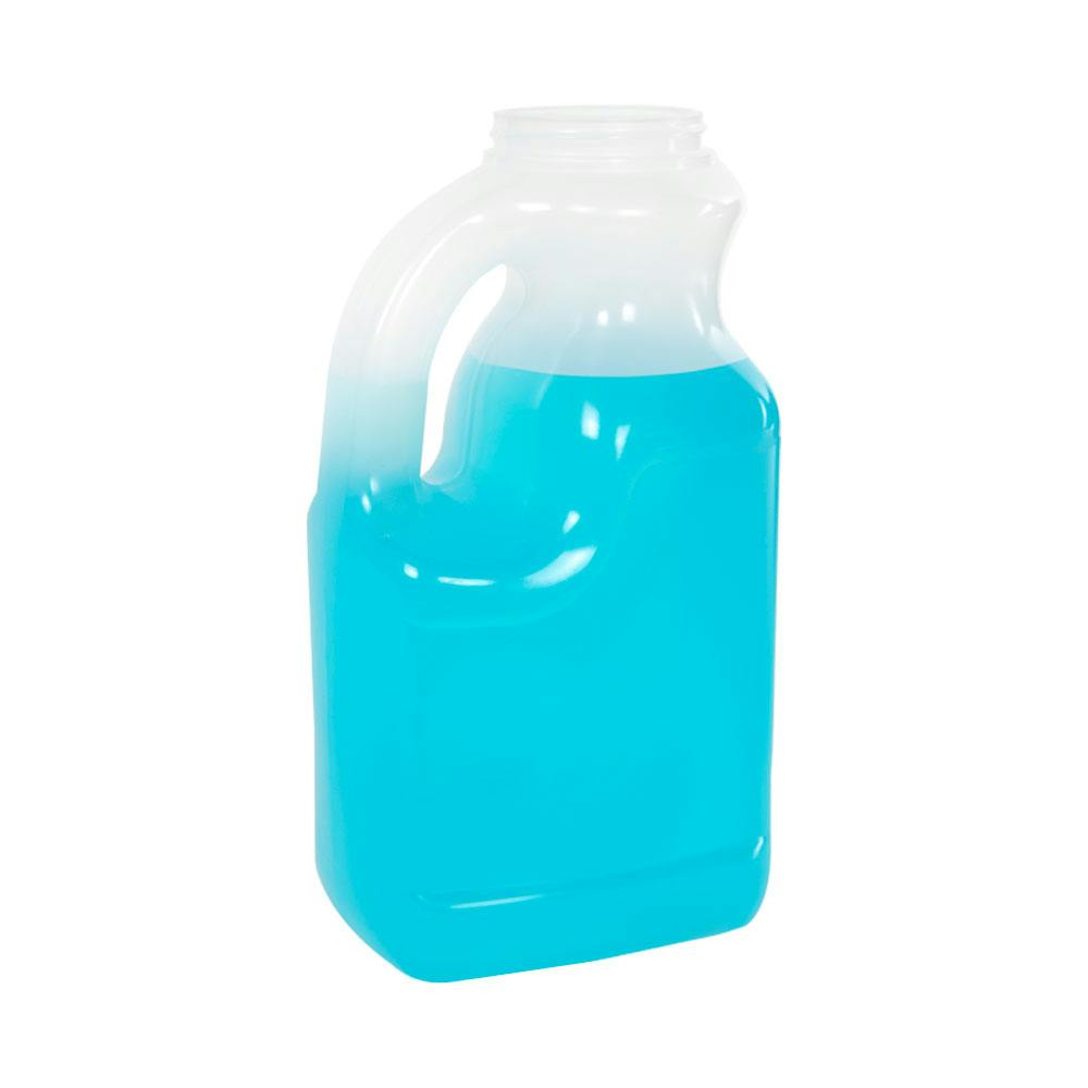 64 oz. Natural Polypropylene Hot-Fill Jug with 63/400 Neck & Handle (Cap Sold Separately)