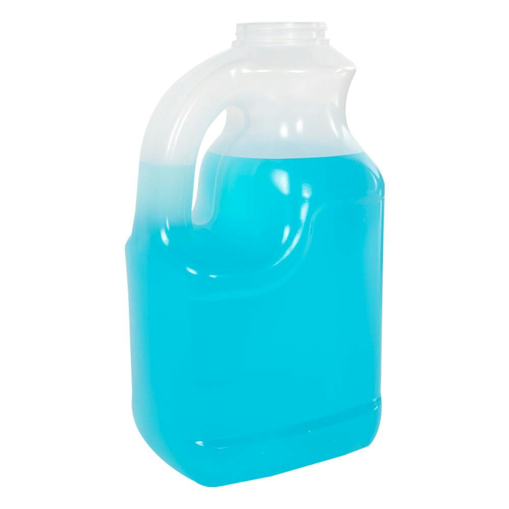128 oz. Natural Polypropylene Hot-Fill Jug with 63/400 Neck & Handle (Cap Sold Separately)