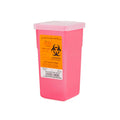 1 Quart Translucent Red Stackable Sharps Container