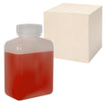 8 oz./250mL Nalgene™ HDPE Rectangular Bottles with 38mm Caps - Case of 72