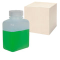 16 oz./500mL Nalgene™ HDPE Rectangular Bottles with 48mm Caps - Case of 48