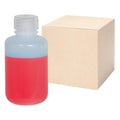 4 oz./125mL Nalgene™ Narrow Mouth IP2 HDPE Shipping Bottles with 24mm Caps - Case of 72