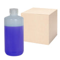 16 oz./500mL Nalgene™ Narrow Mouth IP2 HDPE Shipping Bottles with 28mm Caps - Case of 48