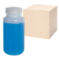 8 oz./250mL Nalgene™ Lab Quality Wide Mouth HDPE Bottles with 43mm Caps - Case of 72