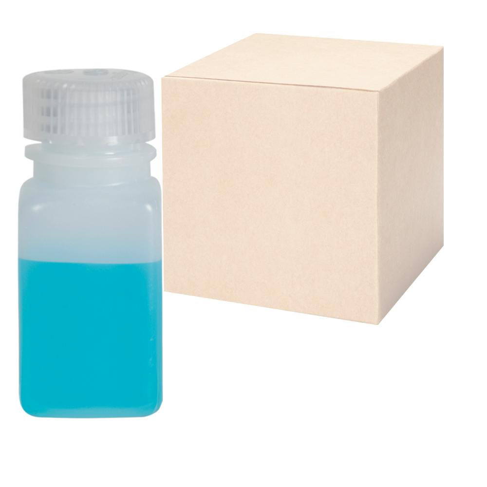 2 oz./60mL Nalgene™ Wide Mouth Polyethylene Square Bottles with 28mm Caps - Case of 72
