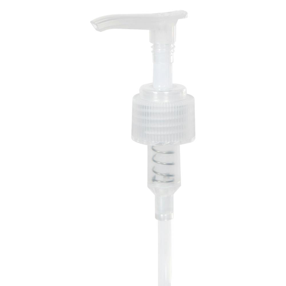 24/410 Natural Ribbed Lotion Pump with 5-7/8" Dip Tube