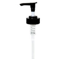 28/400 Black Ribbed Lotion Pump with 6-1/2" Dip Tube