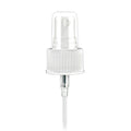 24/410 White Ribbed Finger Sprayer - 7-11/16" Dip Tube & 0.16mL Output