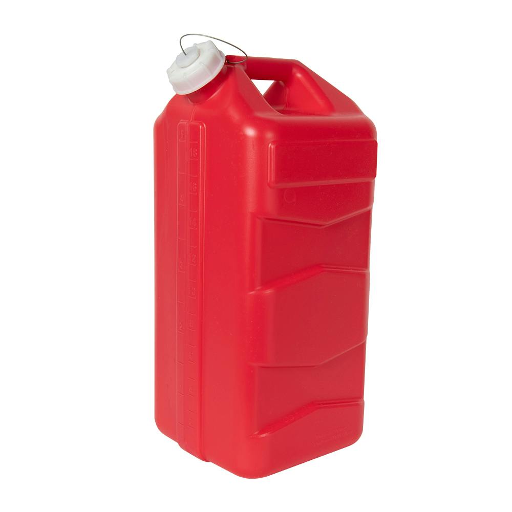 5 Gallon Red Polyethylene 3rd Generation Jug with Cap