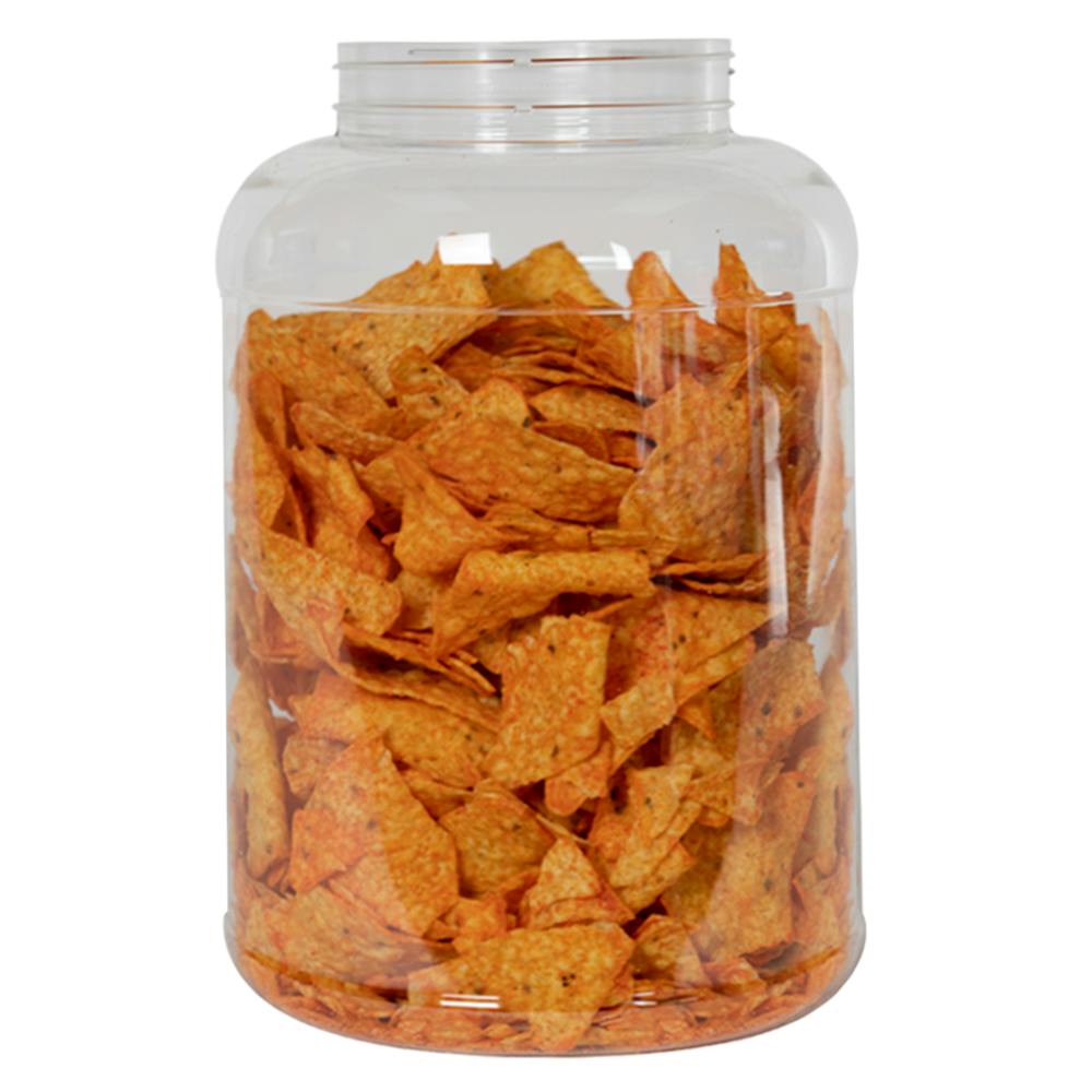 225 oz. Clear PET Round Jar with Label Panel & 120/400 Neck (Cap sold Separately)