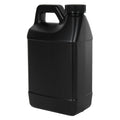 64 oz. Black HDPE F-Style Jug with 38/400 Black Ribbed Child-Resistant Cap (CRC) with F217 Liner