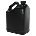 128 oz. Black HDPE F-Style Jug with 38/400 Black Ribbed Child-Resistant Cap (CRC) with F217 Liner