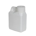4 oz. White HDPE F-Style Jug with 24/400 White Ribbed Polypropylene Child-Resistant Cap (CRC) with F217 Liner