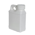 8 oz. White HDPE F-Style Jug with 28/400 White Ribbed Polypropylene Child-Resistant Cap (CRC) with F217 Liner
