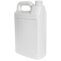 1 Gallon White HDPE F-Style Jug with 38/400 White Ribbed Polypropylene Child-Resistant Cap (CRC) with F217 Liner