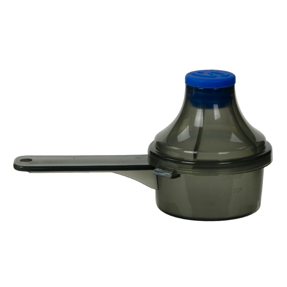 15cc Red Polypropylene The Scoopie® with Attached Funnel & Cap