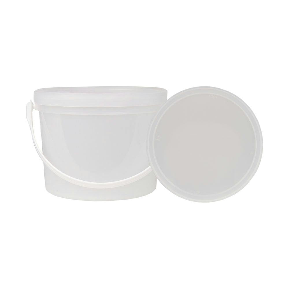 50 oz. White Dairy Pail with Handle (Lid Sold Separately)