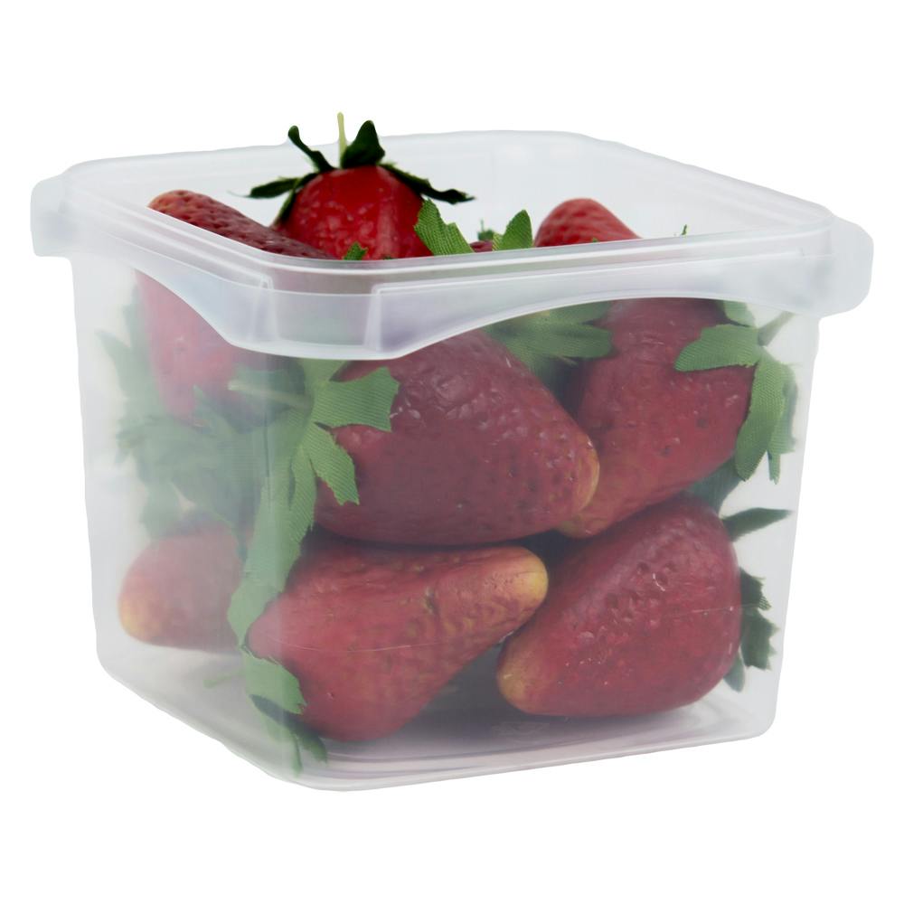 16 oz. Square Polypropylene Tamper Evident Container (Lid Sold Separately)