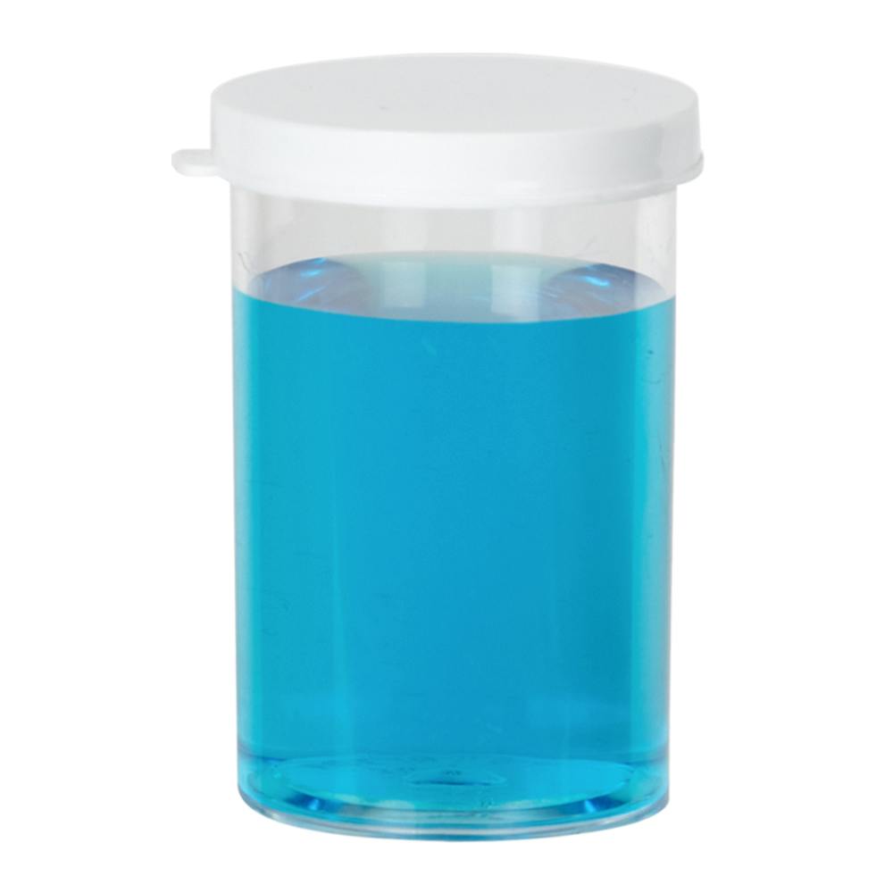 30 Dram Premium Polystyrene Clear Vial with Snap Cap