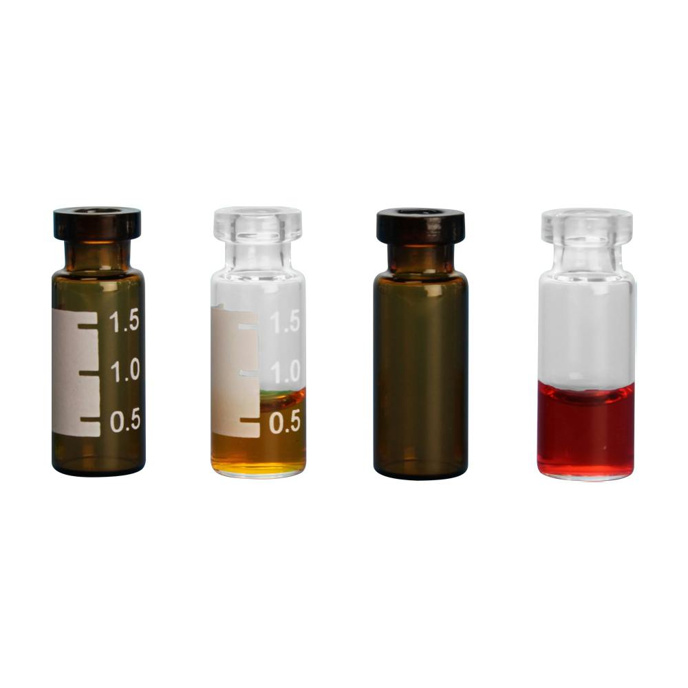 2mL Amber Scilanized Standard Opening Crimp Top Vials with 11mm Crimp Neck - Case of 1000 (Seals Sold Separately)
