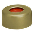 11mm Gold Preassembled Aluminum Seals with PTFE/Silicone Liners - Case of 1000