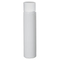 1 oz. White PET Slim Cylindrical Bottle with 20/410 White Ribbed Cap with F217 Liner
