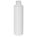 4 oz. White PET Slim Cylindrical Bottle with 24/410 White Ribbed Cap with F217 Liner