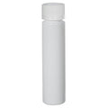 1 oz. White PET Slim Cylindrical Bottle with 20/400 White Ribbed Polypropylene Child-Resistant Cap (CRC) with F217 Liner