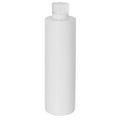 4 oz. White PET Slim Cylindrical Bottle with 24/400 White Ribbed Polypropylene Child-Resistant Cap (CRC) with F217 Liner