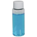 2 oz. Clear PET Cylindrical Bottle with 20/410 White Ribbed Cap with F217 Liner