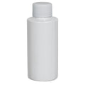 8 oz. White PET Cylindrical Bottle with 24/410 White Ribbed Cap with F217 Liner