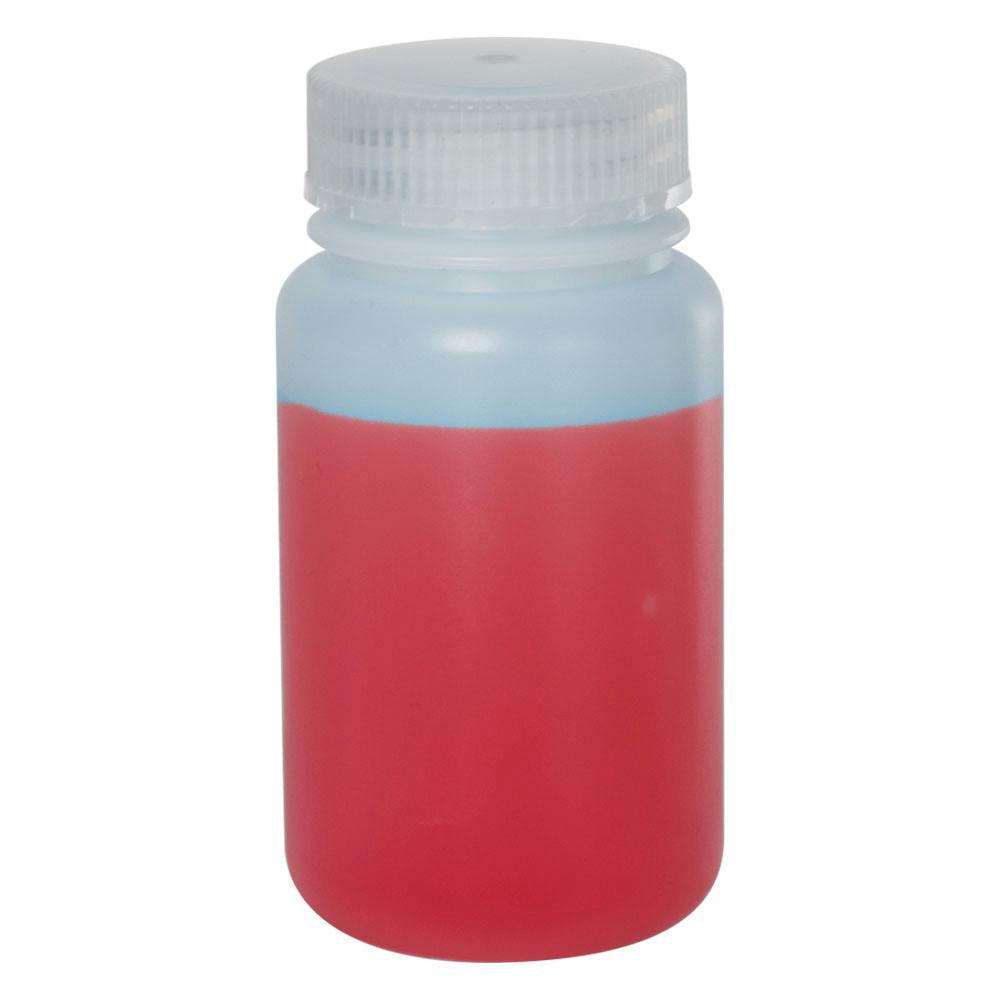 125mL HDPE Wide Mouth Bottle with 38/415 Polypropylene Cap