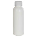 2 oz. White HDPE Cosmo Bottle with 20/400 White Ribbed Polypropylene Child-Resistant Cap (CRC) with F217 Liner