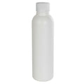 4 oz. White HDPE Tall Cosmo Bottle with 24/400 White Ribbed Polypropylene Child-Resistant Cap (CRC) with F217 Liner