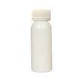 1 oz. White PET Cosmo Round Bottle with 20/400 White Ribbed Polypropylene Child-Resistant Cap (CRC) with F217 Liner