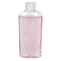 4 oz. Clear PET Cosmo High Clarity Oval Bottle with 20/400 White Ribbed Polypropylene Child-Resistant Cap (CRC) with F217 Liner
