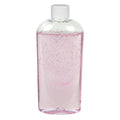 6 oz. Clear PET Cosmo High Clarity Oval Bottle with 24/410 White Ribbed Cap with F217 Liner