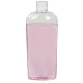 8 oz. Clear PET Cosmo High Clarity Oval Bottle with 24/410 White Ribbed Cap with F217 Liner