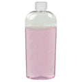 12 oz. Clear PET Cosmo High Clarity Oval Bottle with 24/400 White Ribbed Polypropylene Child-Resistant Cap (CRC) with F217 Liner